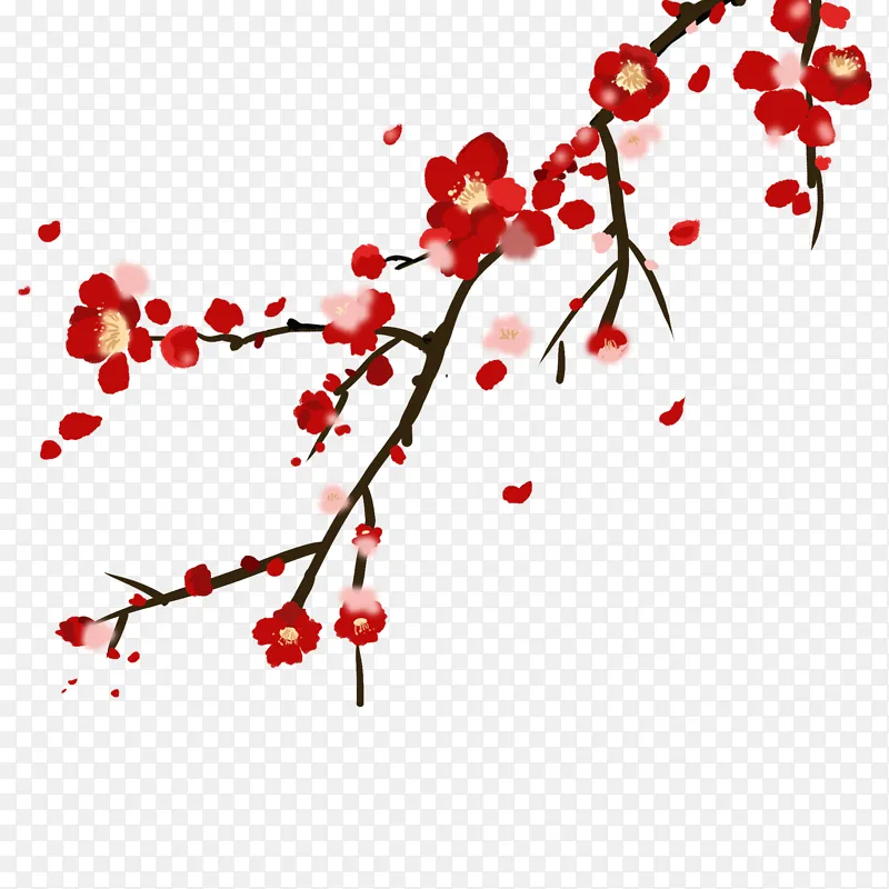 梅花元素水磨