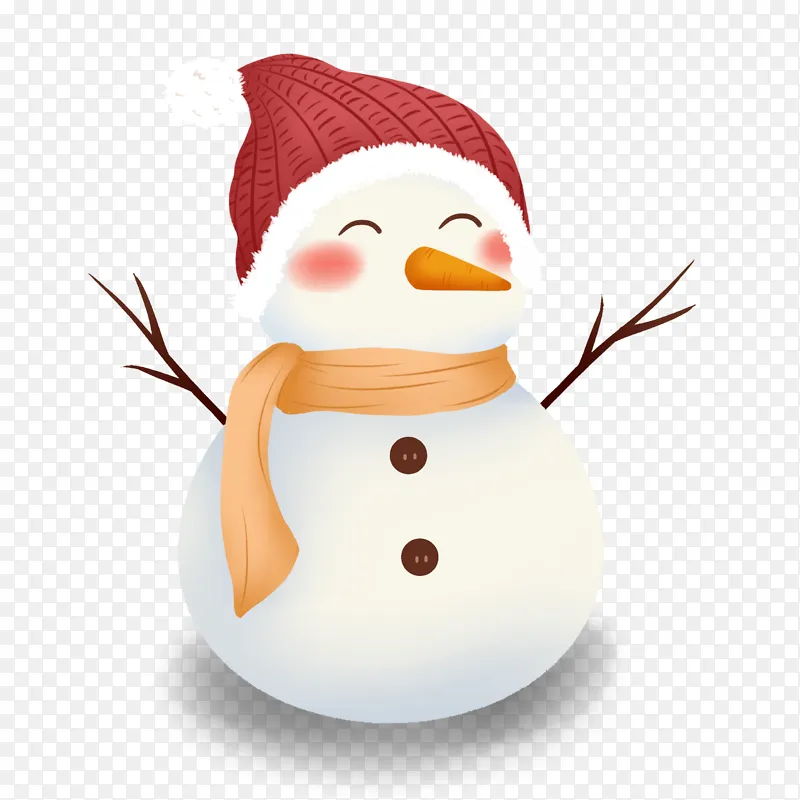 圣诞冬至小雪人1