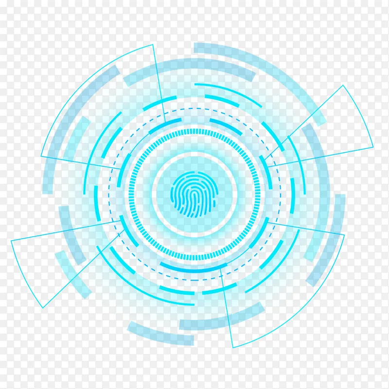 蓝色科技圈智能识别