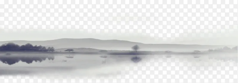 水墨画山水画端午节