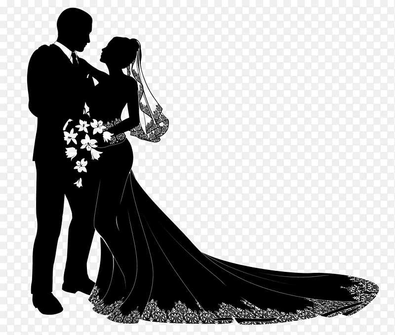 新婚夫妇剪影