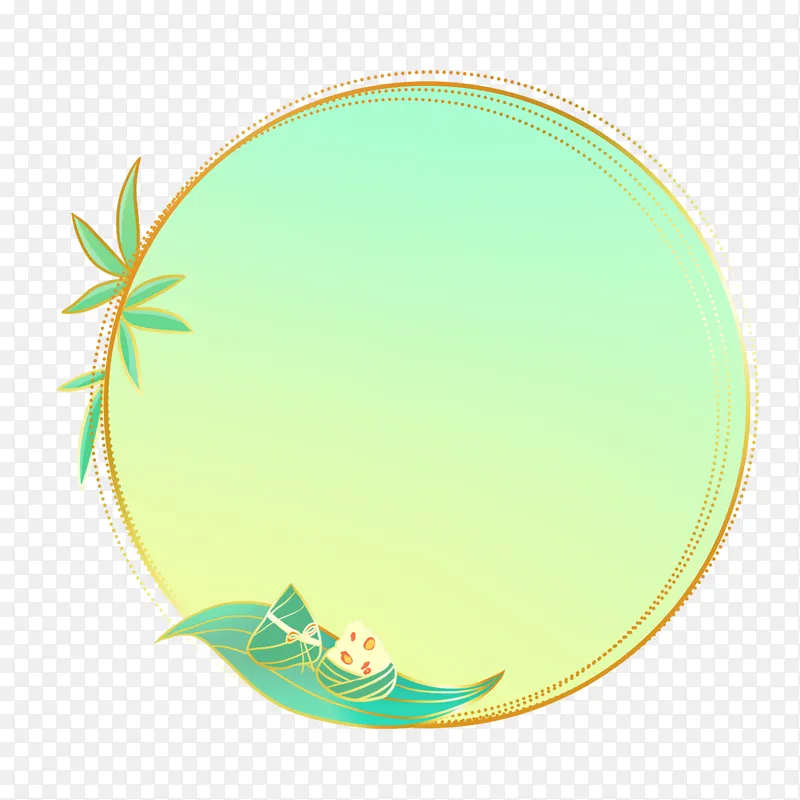 端午节金色边框