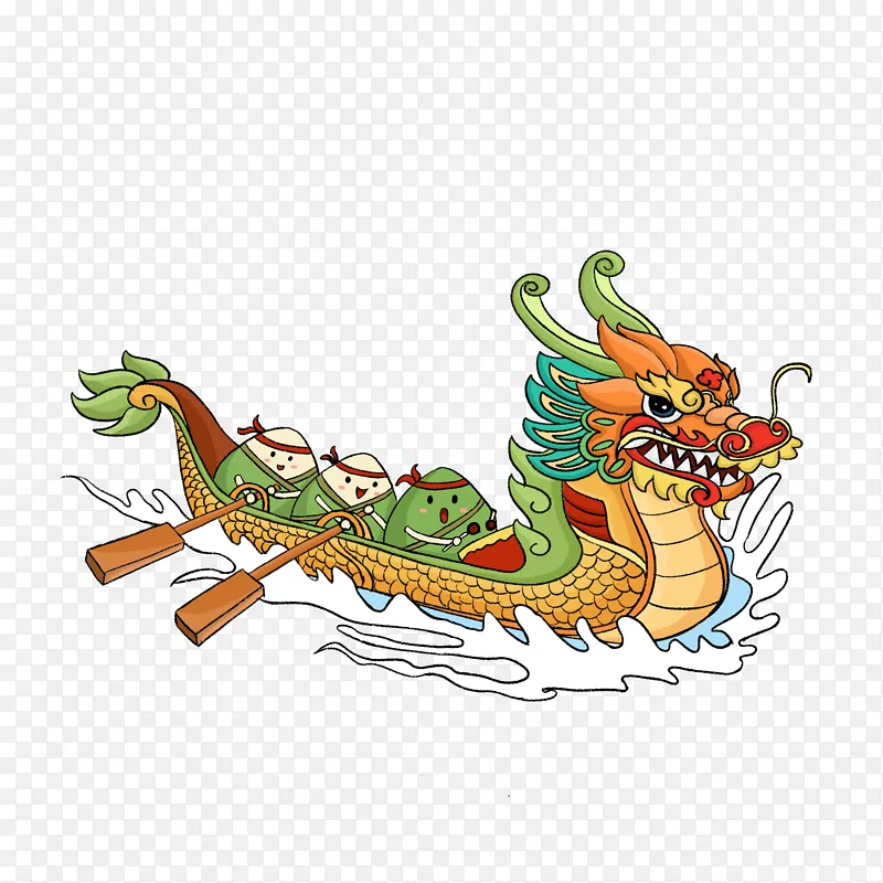 龙舟 端午节 粽子 赛龙舟 划船 浪花