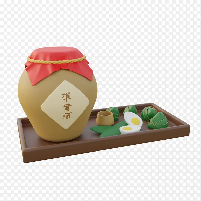 端午节小场景雄黄酒粽子咸鸭蛋