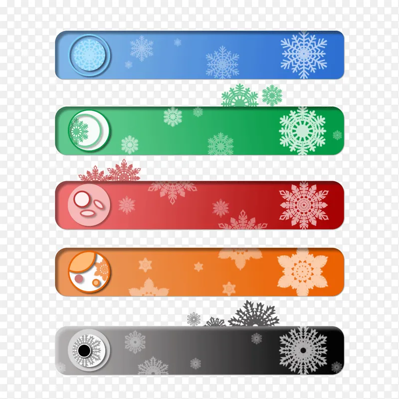 圣诞节冬天雪花边框活动