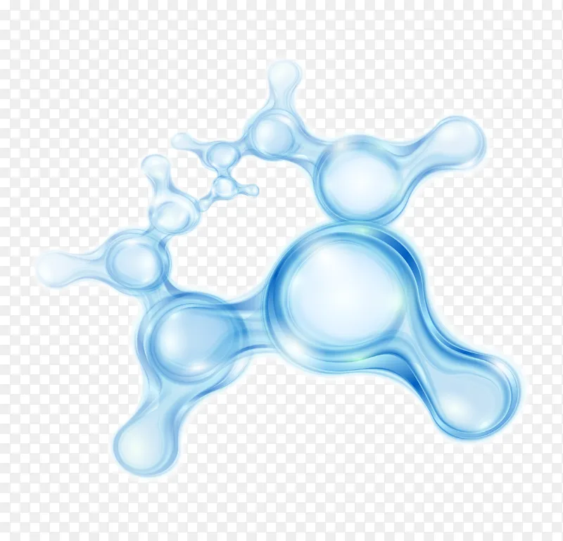 卡通手绘细胞分子