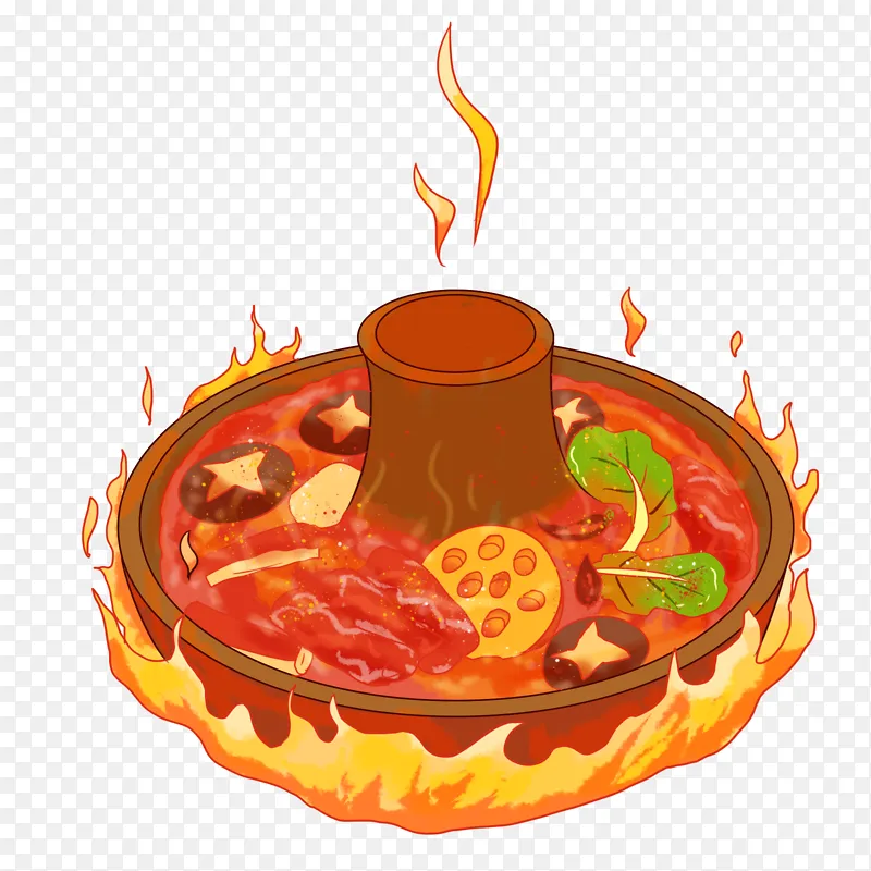 美食麻辣香浓火锅