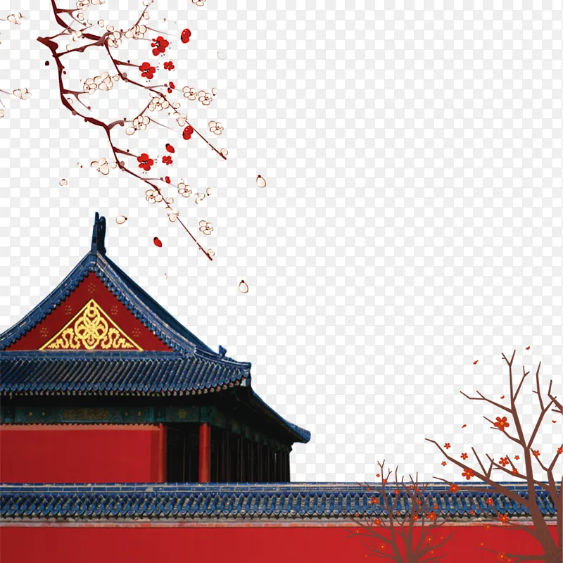 中国风古建筑元素下载
