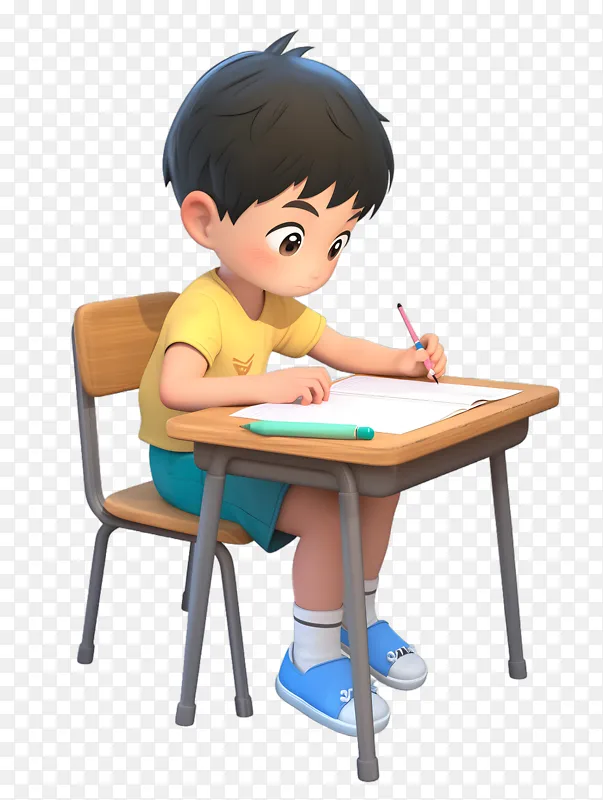 学生作业做题考试3DPNG图片素材下载_图片编号aknygpabrd-免抠素材网