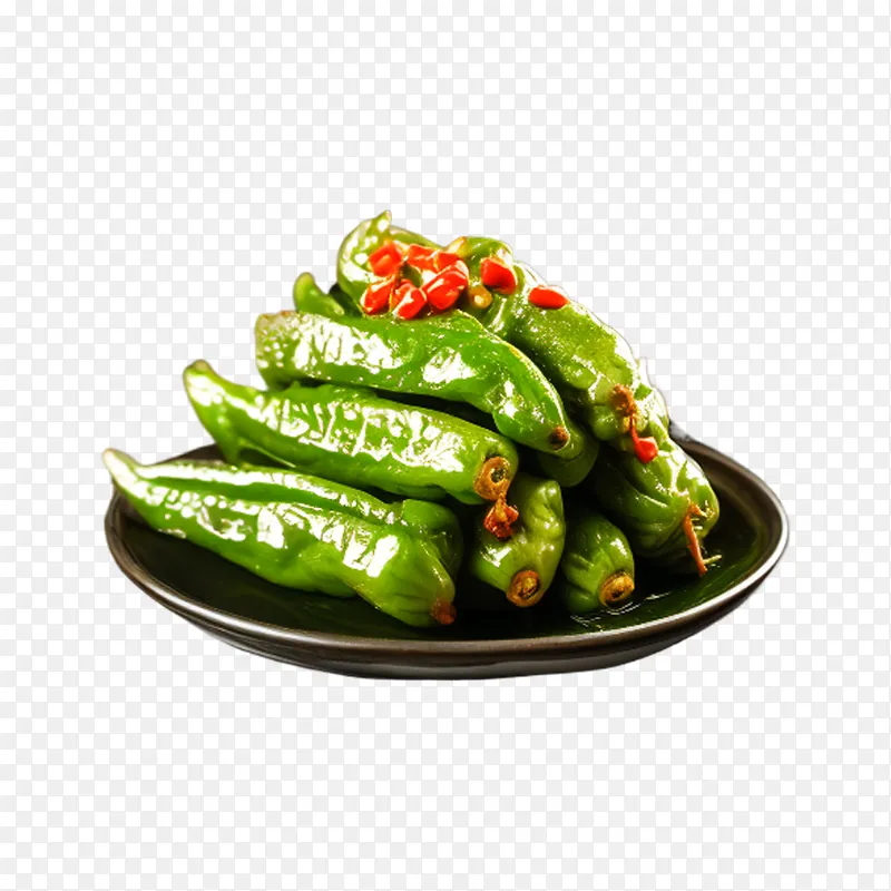 实拍虎皮青椒
