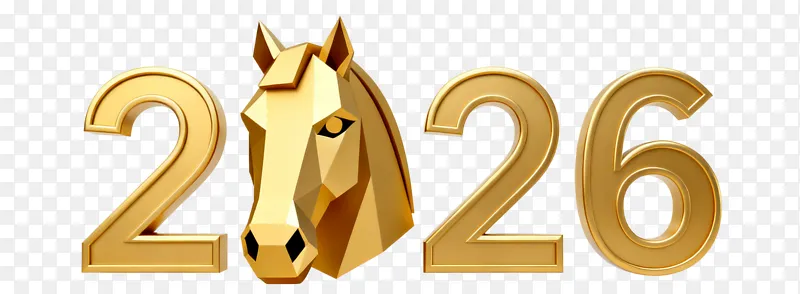 金色马头数字2026年份素材PNG图片素材下载_图片编号eqaqyrqbaz-免抠素材网